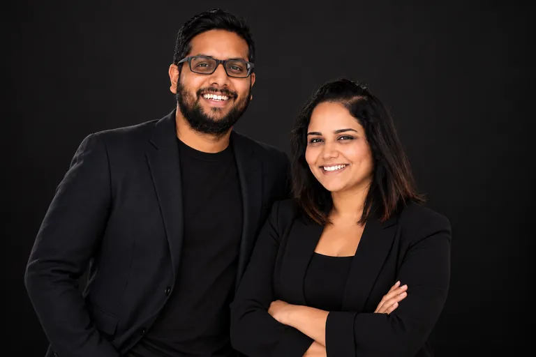 Karthik Puvvada and Priyanka Puvvada, siblings and cofounders of Aura Wonder Works